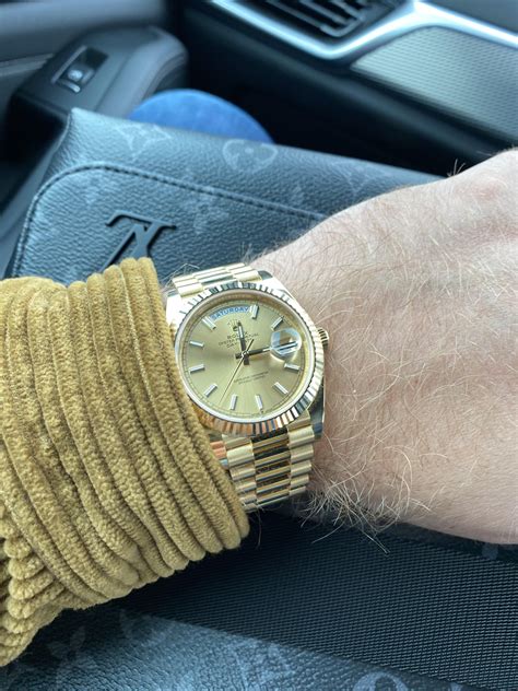 rolex day date 40 champagne dial|rolex datejust champagne dial 41mm.